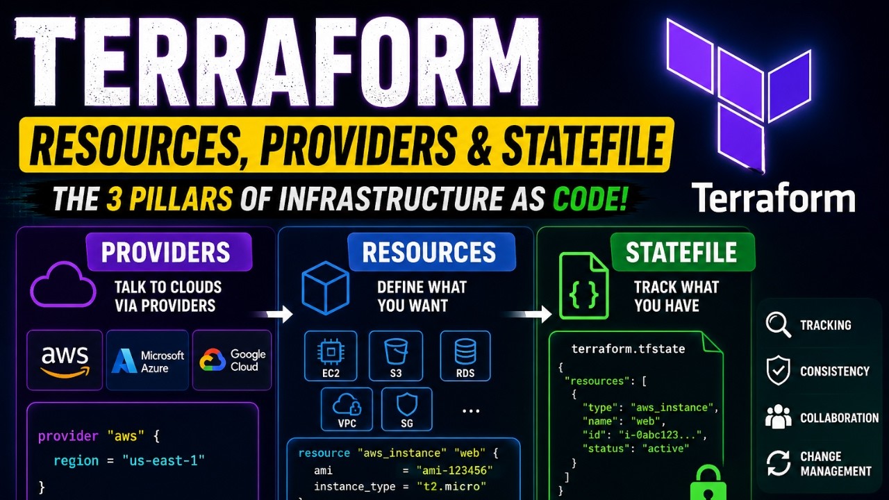 Terraform Resources, Providers & State File Explained - YouTube