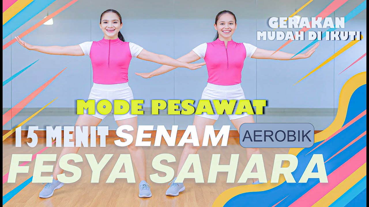 15 Menit Senam Aerobik Mudah & Seru | Bakar Lemak Cepat di Rumah (Nyalakan Mode Pesawat!)