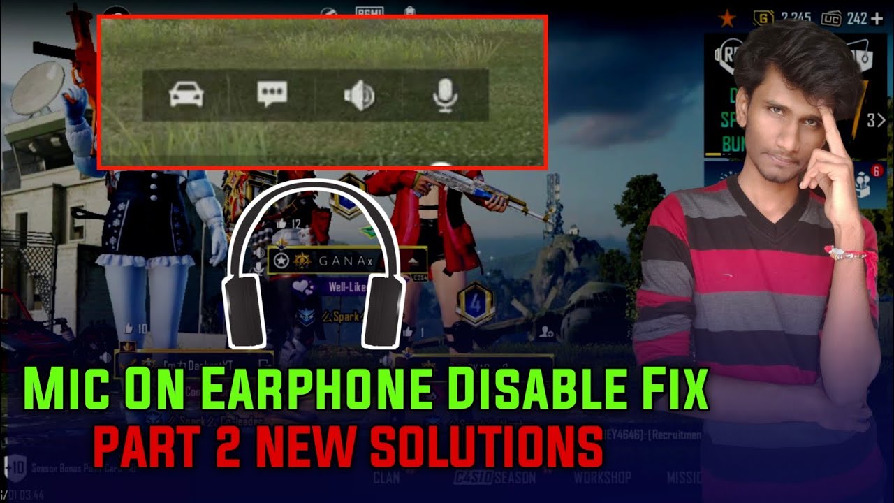 BGMI Mic Not Working With Earphones BGMI Bluetooth Mic Not Working