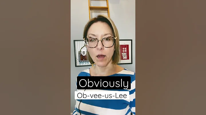 How to Pronounce OBVIOUSLY - #SHORTS Quick English Pronunciation Mini Lesson