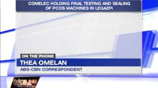 Comelec Holds Final Pcos Testing In Legazpi