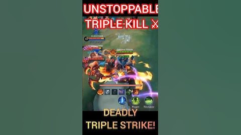 THAMUZ UNSTOPPABLE TRIPLE KILL! ⚔️🔥 | MLBB Shorts #shorts #mobilelegends #gaming