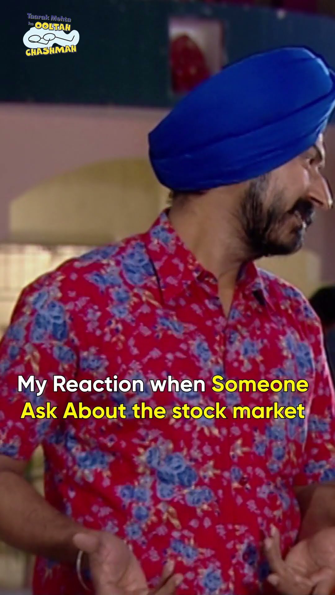 Honest reaction regarding the stock market!#tmkoc #relatable#funny #shorts #reels #stockmarket