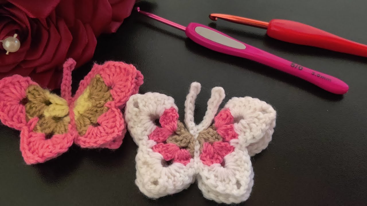 “How to Make a Crochet Butterfly | Beginners Friendly#crochetbeginners#crochetpattern#crochet