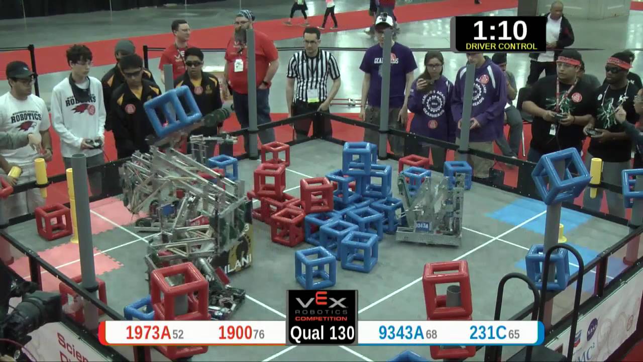 2015 VRC Sci Q130 - 1973A 1900 vs 9343A 231C - 65 to 28 - VEX Worlds 2015 - Science Division