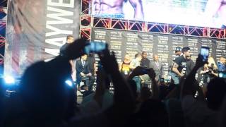 FLOYD MAYWEATHER MAKES HIS GRAND ENTRANCE NYC MCGREGOR