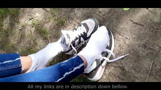 Taking Off My Shoes In The Park Frilly White Socks