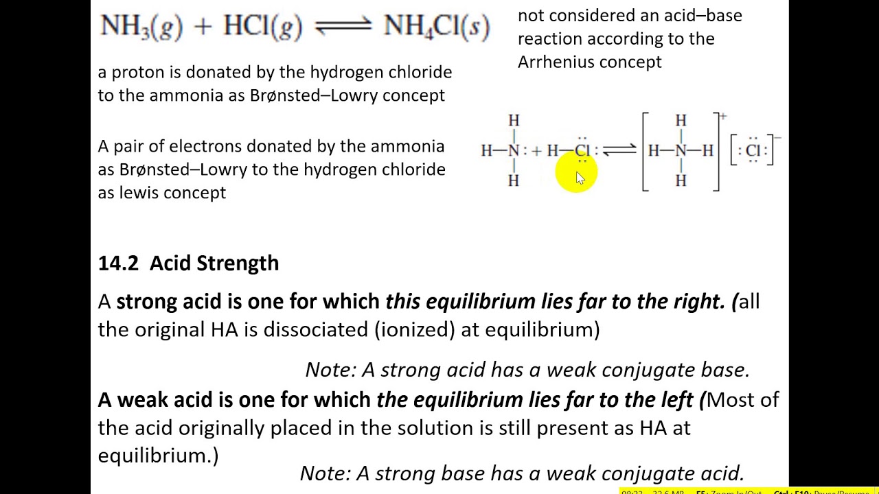 Chapter 14 acids and bases L1 - YouTube