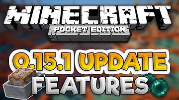 MCPE 0.15.1 COMMAND BLOCKS, ENDERPEARLS, & CAMERAS! | Minecraft Pocket Edition ~ Update News