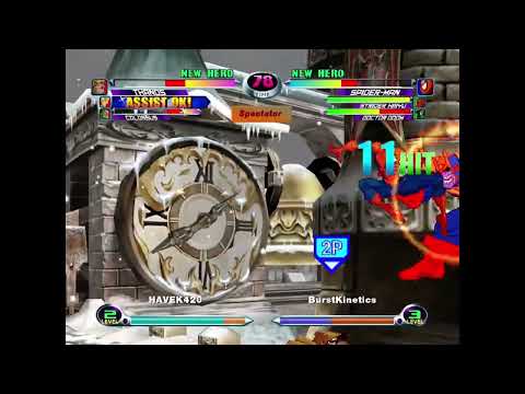 MvC2: Khaos - Spiderman/Doom AAA 2x Throw 80% Sequence .:7.6.23:.