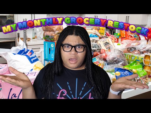 Everything I Buy During My Monthly Grocery Shopping Trip!