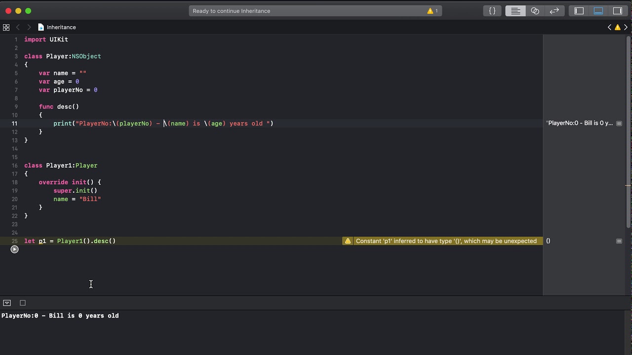 Swift Day 21 Inheritance - YouTube