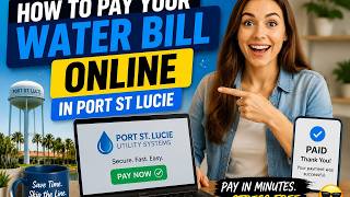 How to pay your water bill online in Port St Lucie