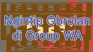 NGINTIP intip Group w a obrolan chat