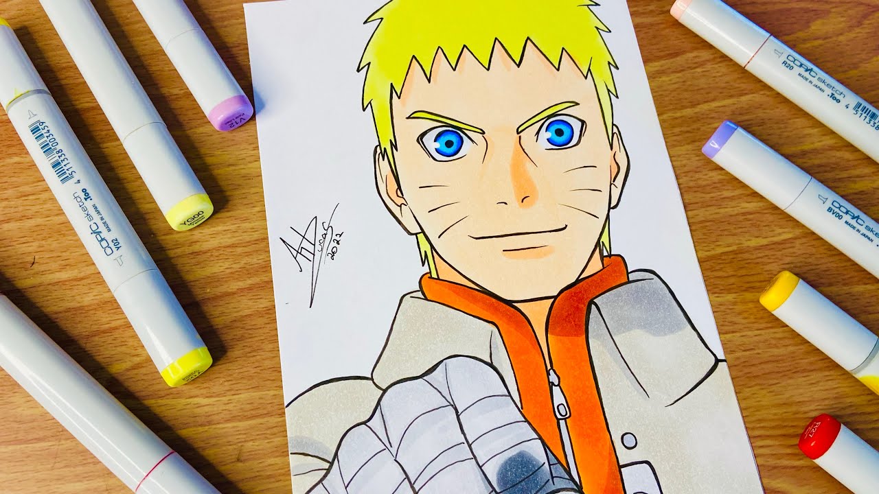 Como Desenhar o Naruto Hokage  Name art, Male sketch, Naruto