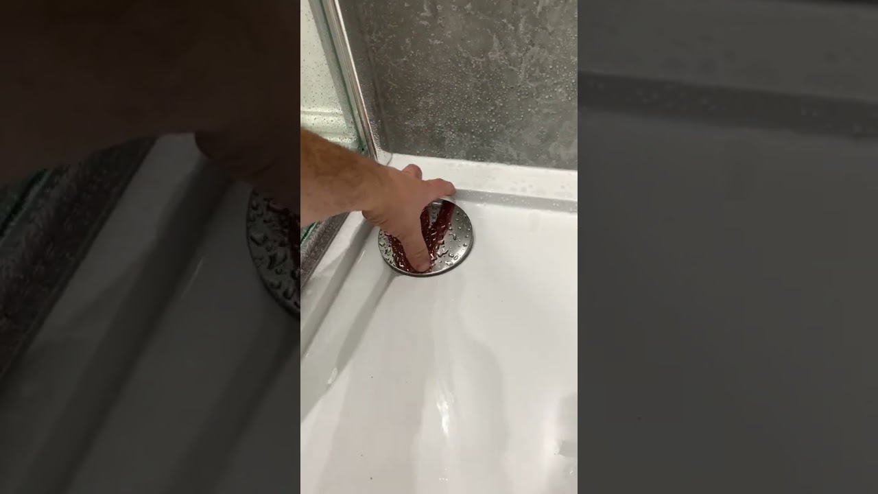 How to clean a shower waste