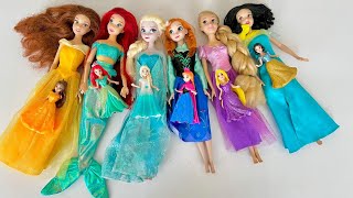 Elsa Doll Dress Transformation ~ DIY Miniature Ideas for Barbie~ Wig, Dress, Faceup, and More!