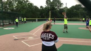 Colby with Koolen de Vries syndrome hitting