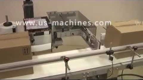 Real time automatic label printer labeling machine front side labeling line