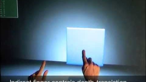 3D manipulation techniques for multitouch displays