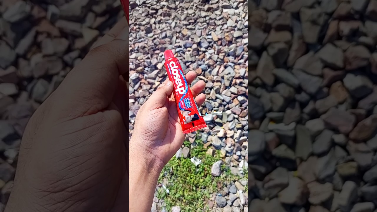 Train VS Closeup Toothpaste 🔥😈 Do Not Try 
