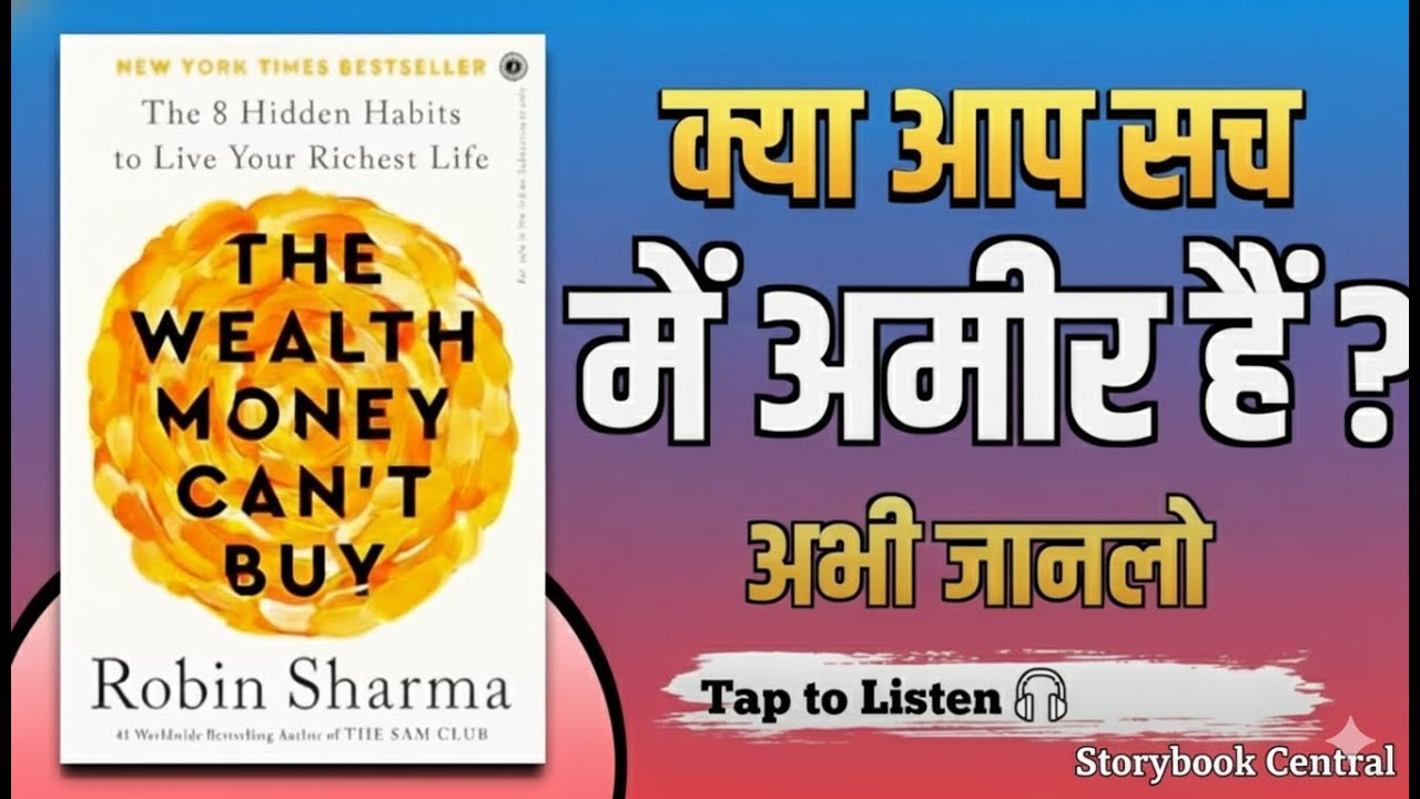 Robin Sharma: The Wealth You Can't Buy Book Summary in Hindi | 8 Forms of True Wealth Beyond Money