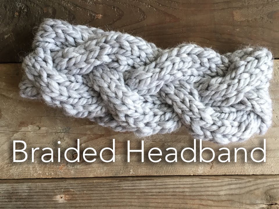 Knitted Braided Headband