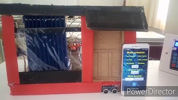 Casa con sistema de seguridad controlado por BLUETOOTH-ARDUINO