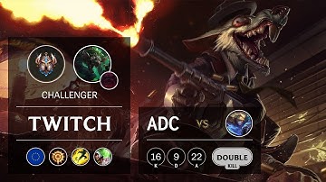 Twitch ADC vs Ezreal - EUW Challenger Patch 9.22