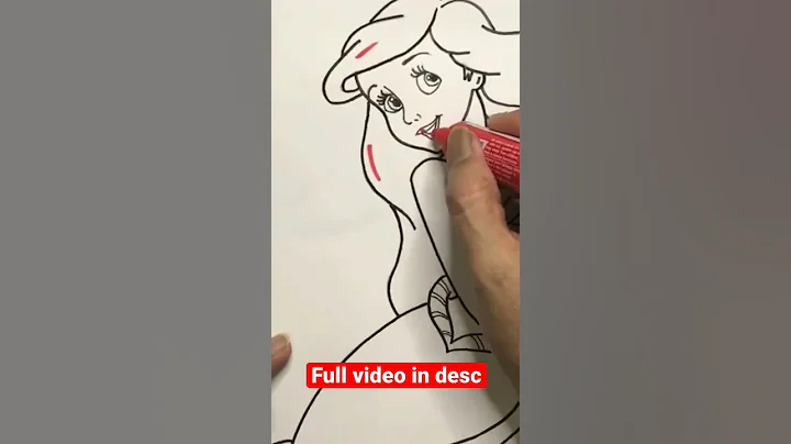 How To Draw Ariel the Little Mermaid #shorts #disney