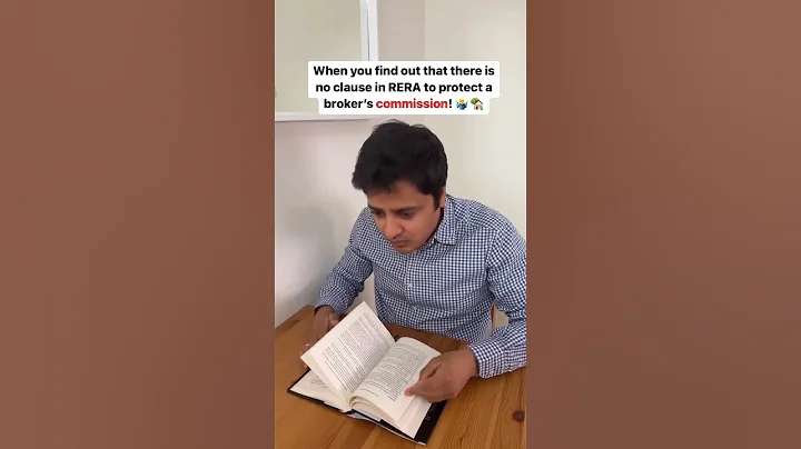 When you find out that there is no clause in RERA to protect a broker's commission!