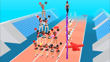 Cheerleader Run 3D/All Levels Gameplay Android, İos (Levels 28-35)