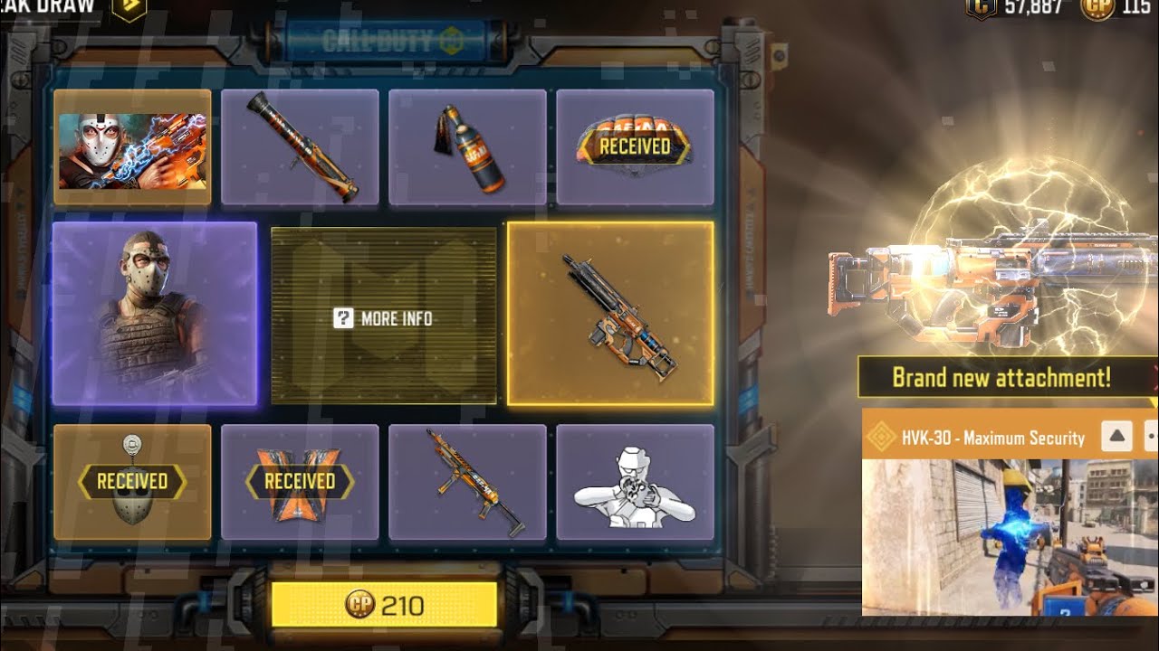 Legendary HVK-30 Lucky Draw Attempt | Call of Duty Mobile - YouTube