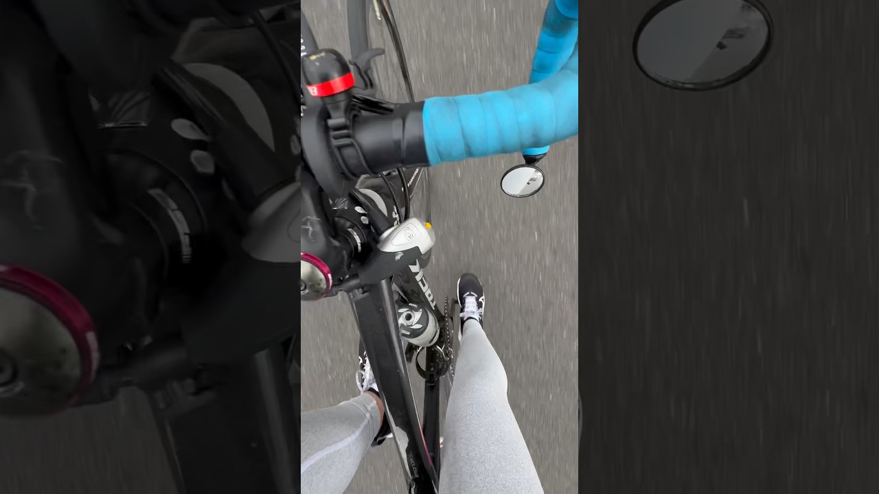 White Girl Rides Her Bike In Australian Winter 