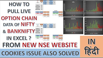 How to pull option chain data in excel from new nse website | live nse option chain data excel part1