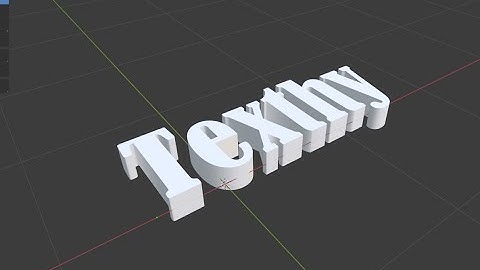 Lets make a 3D text with Blender!