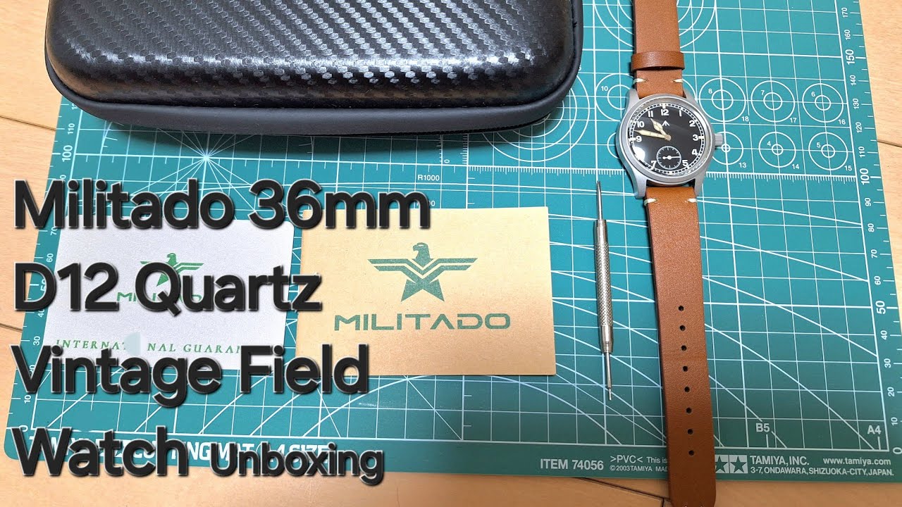 Militado 36mm D12 Quartz Vintage Field Watch Baltany Dirty Dozen homage watch