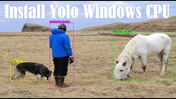 Project Deep Learning #1 Install Yolo Windows CPU