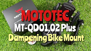 Mototec MT-QD01,02 Plus Dampening System Bike Mount(ที่จับมือถือปลดเร็วพร้อมระบบกันสะเทือน) #mototec