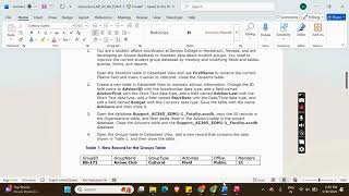 New Perspectives Access 365 | Module 1: End of Module Project 1 Bowles College