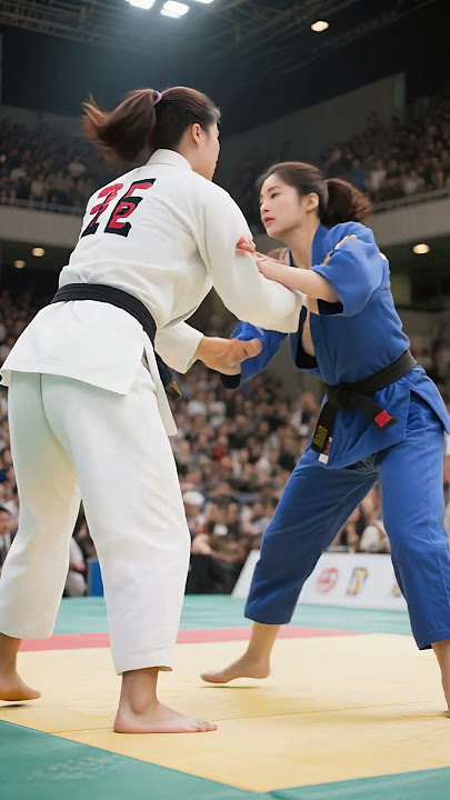 A match between Japanese women's judokas #judo #martialarts #athlete #sports #柔道