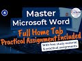 Part 4 - MS-Word Tutorial | Master the Home Tab | Word Tutorial for Beginners