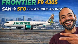 San Diego to San Francisco on Frontier! ✈️ F9 4305 Full Flight Ride Along