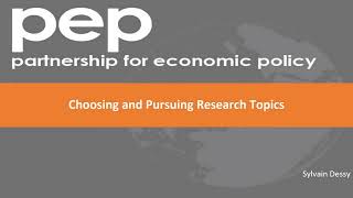 Module 1: Choosing and Pursuing Research Topics
