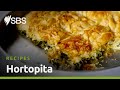 How to make traditional Greek hortopita (spinach and feta pie) | SBS Food