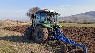 DEUTZ-FAHR 4090-E PULLUKLA TARLA SÜRME (AĞIR TOPRAK)