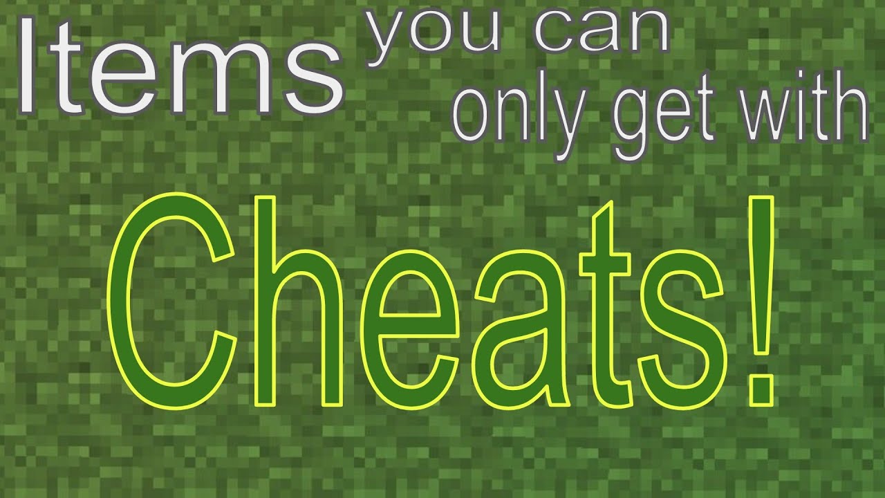 Items you can only get with Cheats in Minecraft - Java Edition - YouTube