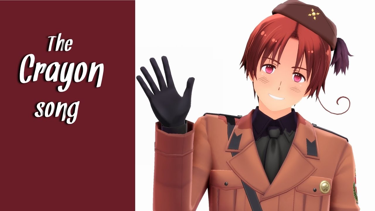 【MMD || 2P! Hetalia】The Crayon Song