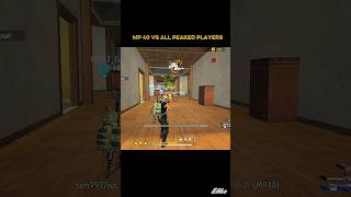 MP 40 VS All landing players in peak| GARENA FREE FIRE | #shorts #youtubeshorts #freefire