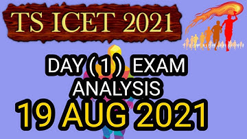 TS ICET 2021 |  exam analysis august 19 2021 | ts icet exam analysis 2021 | #IQACADEMY